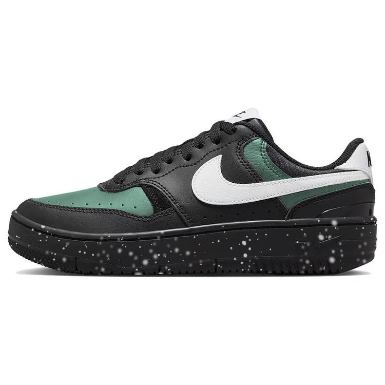 Nike Gamma Force Skateboard Shoes Women's Low-Top Black White Green