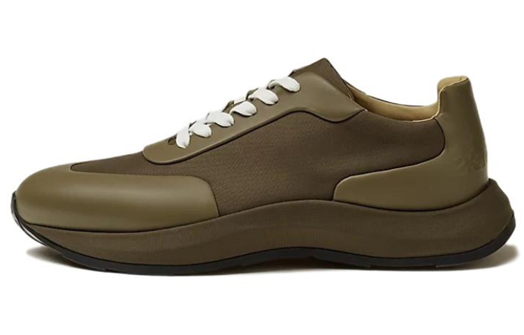 HERMES Slip Resistant Low Top Sports Casual Shoes Men's Green
