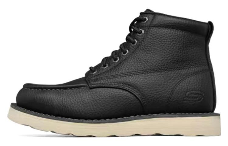 Skechers Relaxed Fit Casual Shoes Men Mid-Top Black