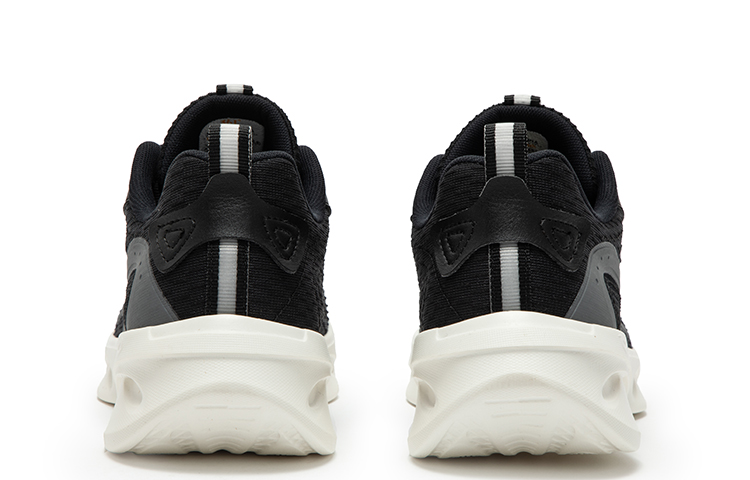 361° Cushioning, Slip Resistant, Abrasion Resistant, Breathable Low Top Running Shoes Men's Black Gray