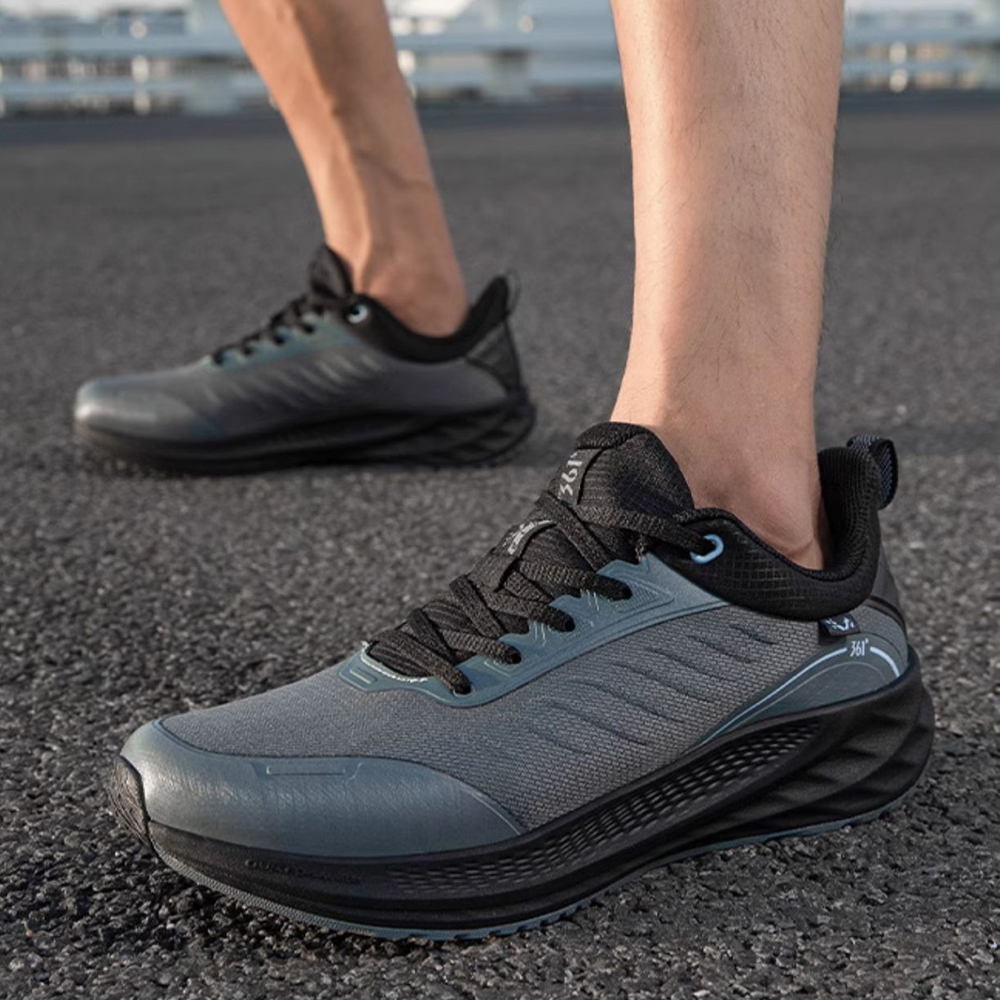 361° Rain Block 6.0 Cushioned Slip Resistant Low Top Casual Running Shoes Men's Gray Black купить в интернет-магазине Yoocart с быстрой доставкой по России.