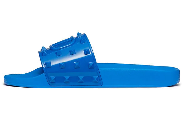 Valentino SUMMER VLOGO Slide Slippers Men's Blue