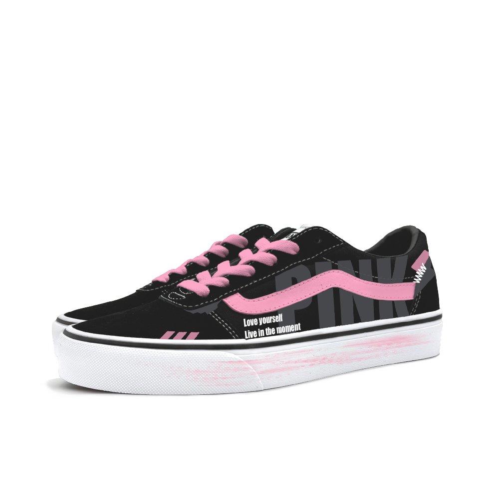 Vans Ward Abrasion Resistant Low Top Skateboard Shoes Women's Pink