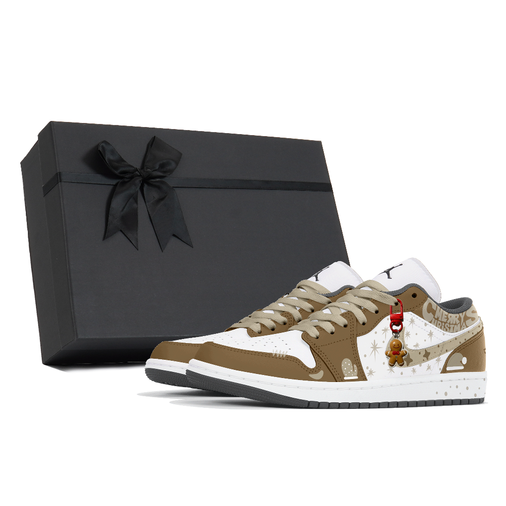 Jordan Air Jordan 1 Abrasion Resistant Low Top Vintage Basketball Shoes Men's Brown White