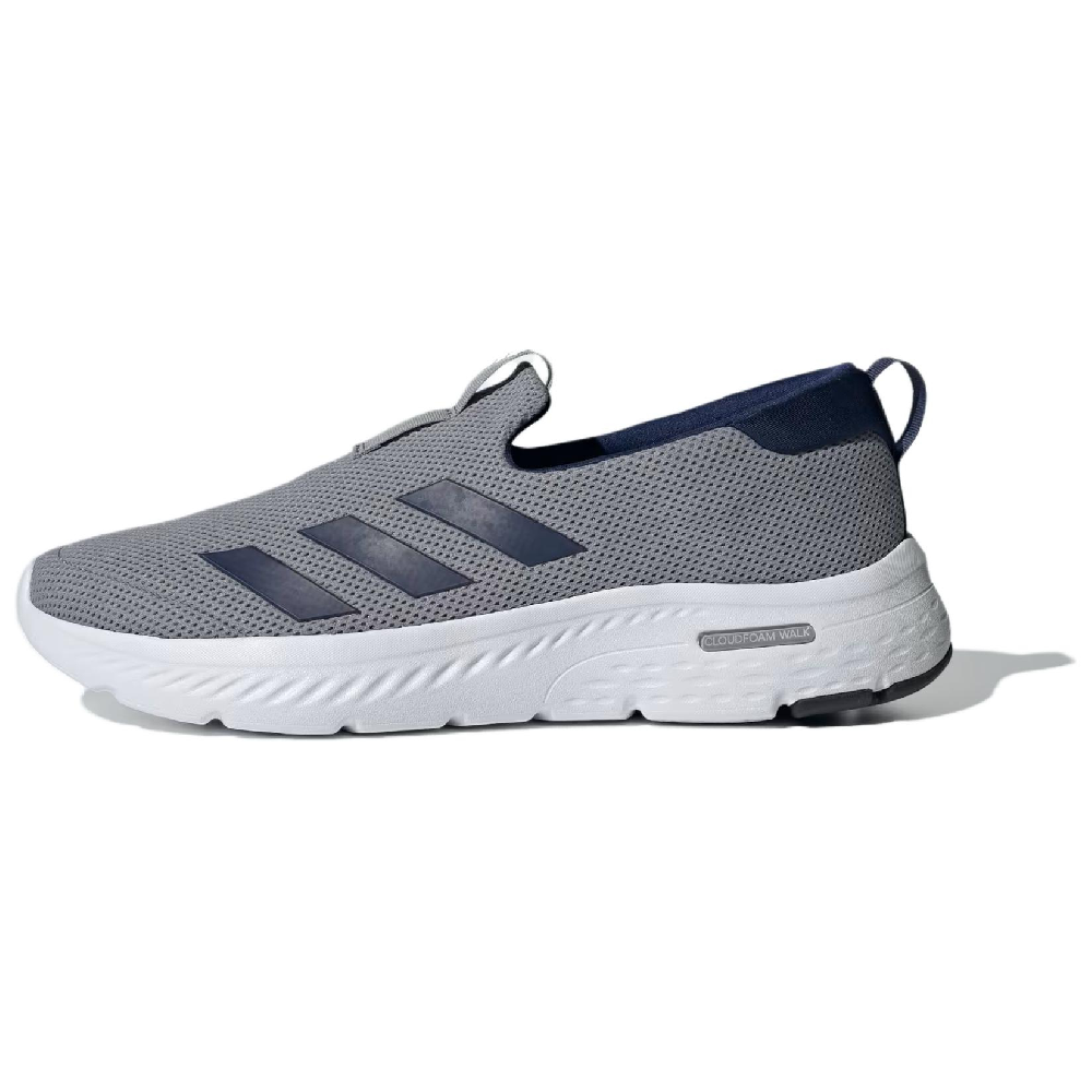 Adidas Cloudfoam Anti-Slip And Wear-Resistant Breathable Low-Top Casual Shoes Men's Gray Blue White