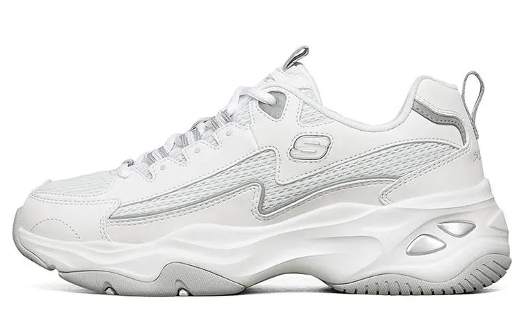 Skechers D'lites 4.0 Low Sneaker Gs White Women's