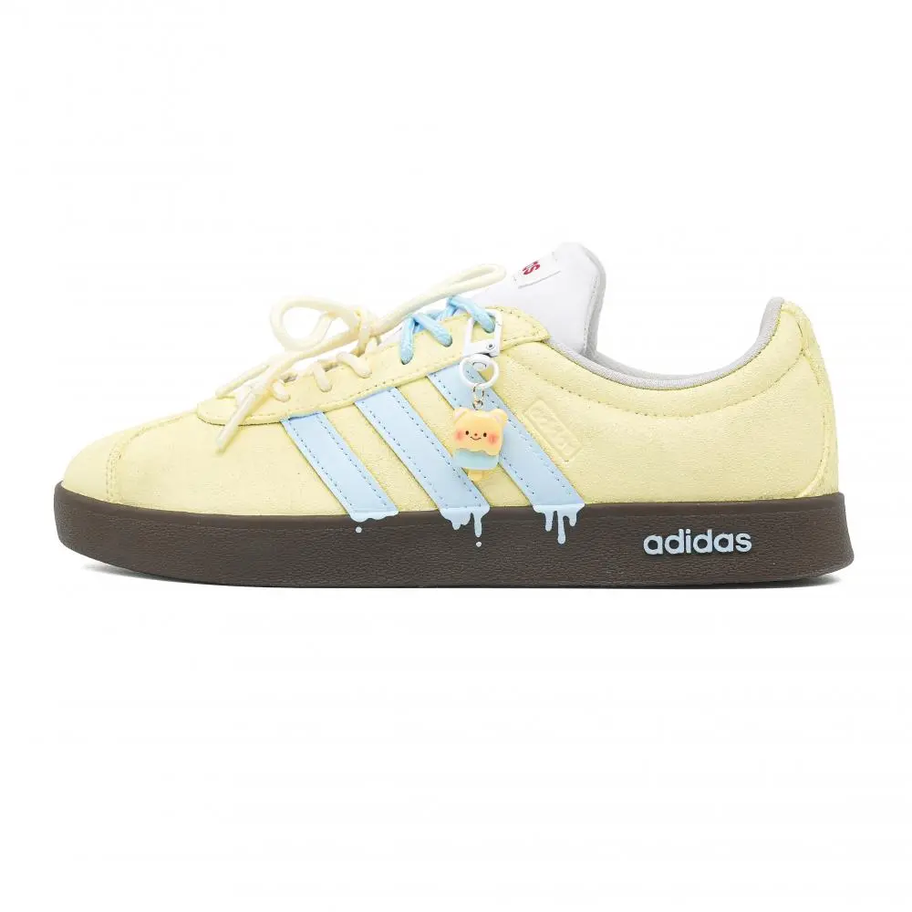 Adidas VL Court 2.0 Skateboard Shoes Unisex Low top Yellow