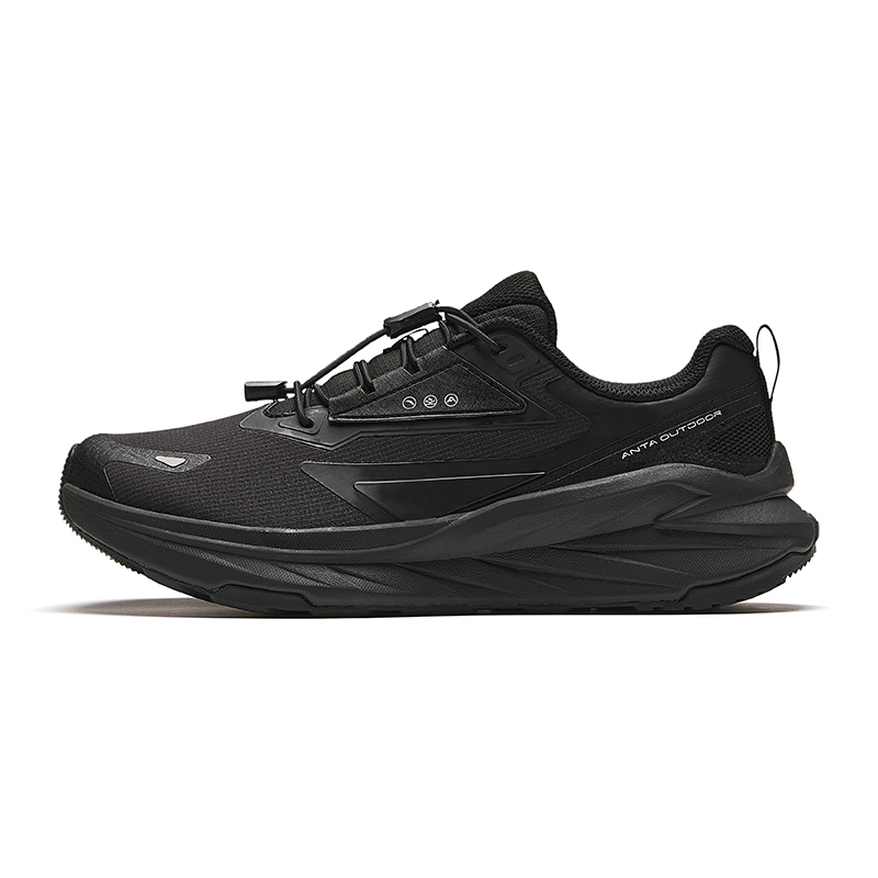 Anta Exploring The Forest Cushioned Wear-Resistant Slip-Resistant Low-Top Running Shoes Women's Black White