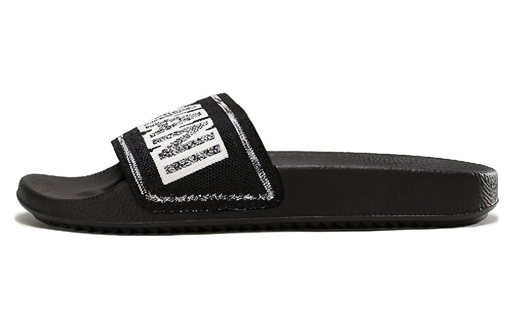 EMPORIO ARMANI Odor-Resistant Slide Slippers Men's Black White