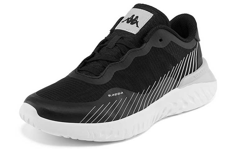Kappa Shock Absorbers Slip Resistant Abrasion Resistant Breathable Low top Casual Shoes Unisex Black