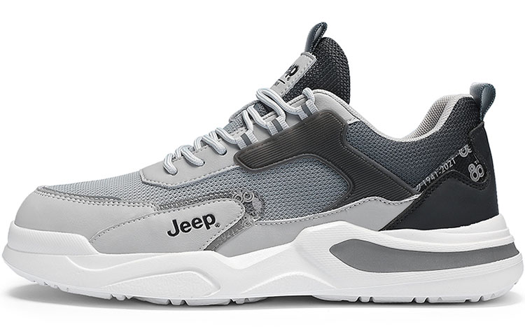 Jeep Low-Top Sports Casual Shoes Men's Black Gray Color