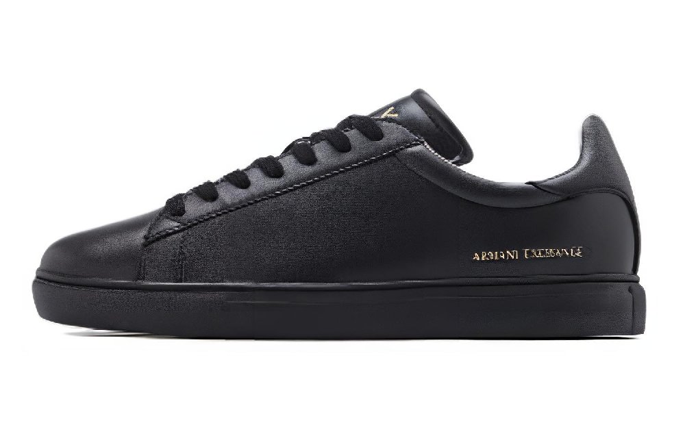ARMANI EXCHANGEAE Low Top Skateboard Shoes Men's Black