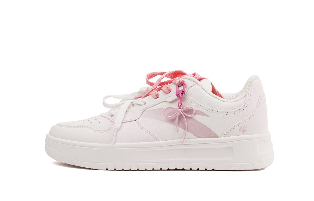 Anta Relaxed Cushioning And Abrasion Resistant Coverage Low Top Skateboard Shoes Women's Pink