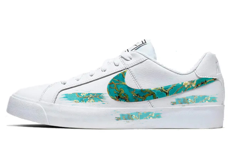 Nike Court Royale Collection Skateboard Shoes Unisex Low Top White/Gold