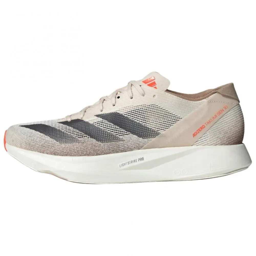 Adidas Adizero Takumi Sen 10 Low top Racing Running Shoes Men's Beige
