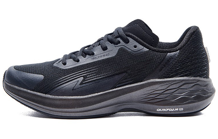 361° Flying Wing 2.0 Q-Bounce Ultra Technology Durable Breathable Lightweight Low-Top Running Shoes Men's Black Silver