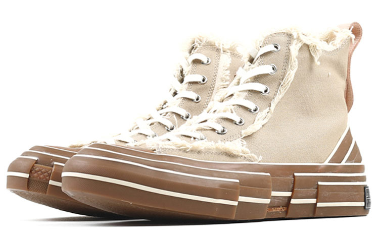VESSEL G.O.P.Highs Khaki Lightweight Coverage High-Top Skateboard Shoes Unisex Khaki купить в интернет-магазине Yoocart с быстрой доставкой по России.