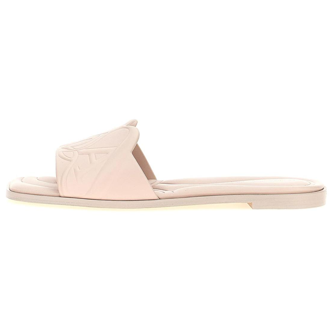 Alexander McQueen Embossed-logo Leather Sandals купить в интернет-магазине Yoocart с быстрой доставкой по России.