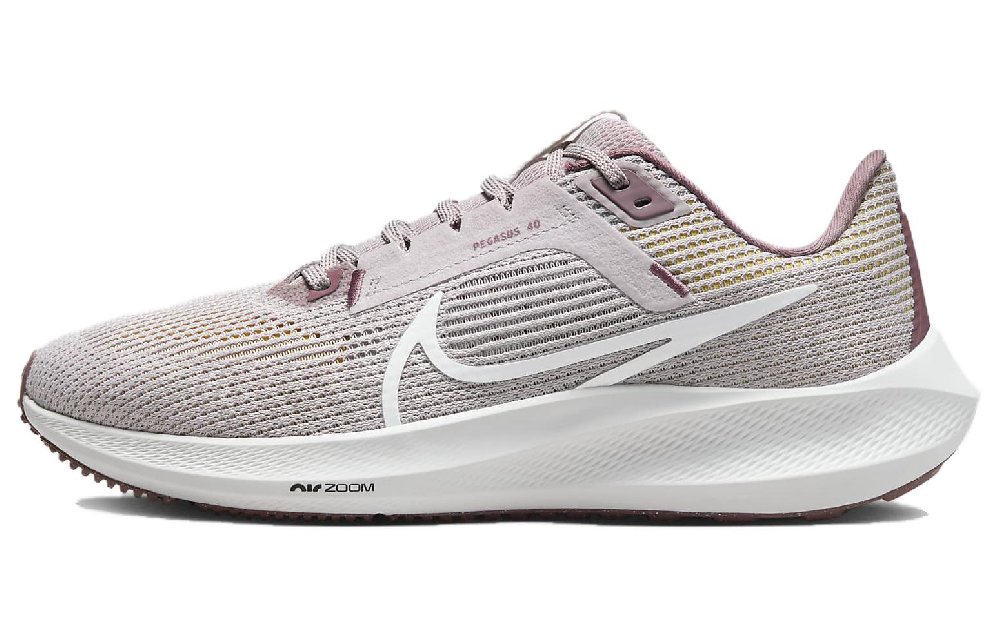 Nike Air Zoom Pegasus 40 Беговые кроссовки Низкие Серо-розовые Женские