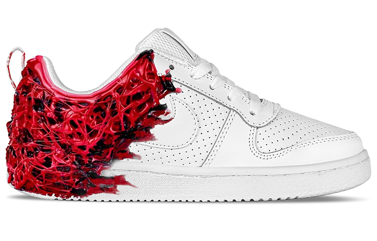 Nike Court Borough Low Triple White Low-Top Skateboard Shoes Men's Black Red купить в интернет-магазине Yoocart с быстрой доставкой по России.