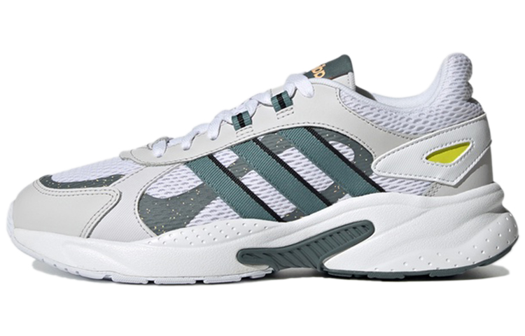 Adidas Neo Crazychaos Shadow Cushioning Slip Resistant Low Top Casual Shoes Men's White Gray Green