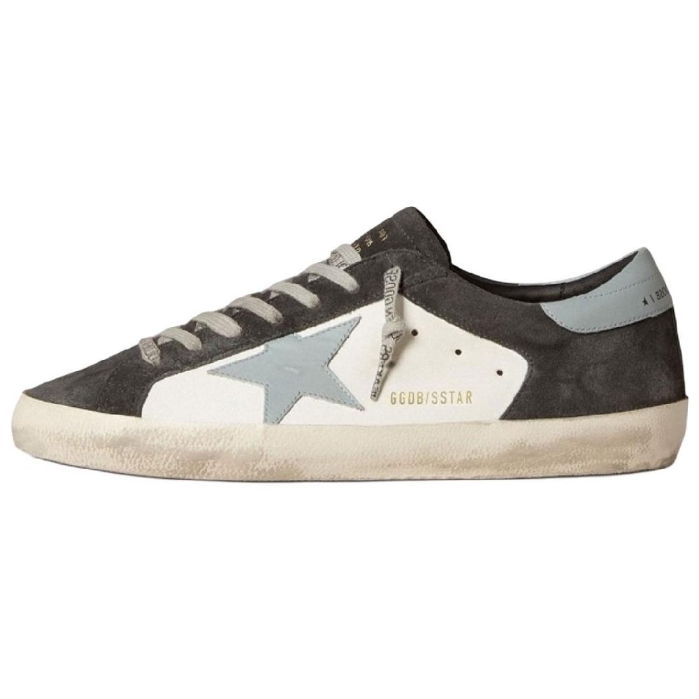 Golden Goose Super Star Low Top Skateboard Shoes Men's Blue Gray