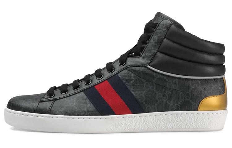 GUCCI Ace Gg High Top Black