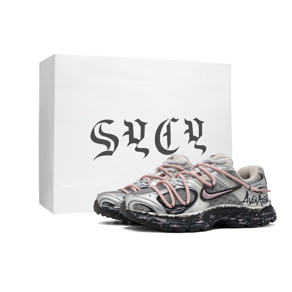 Nike V5 RNR Abrasion Resistant Low Top Running Shoes Women's Pink Gray Black