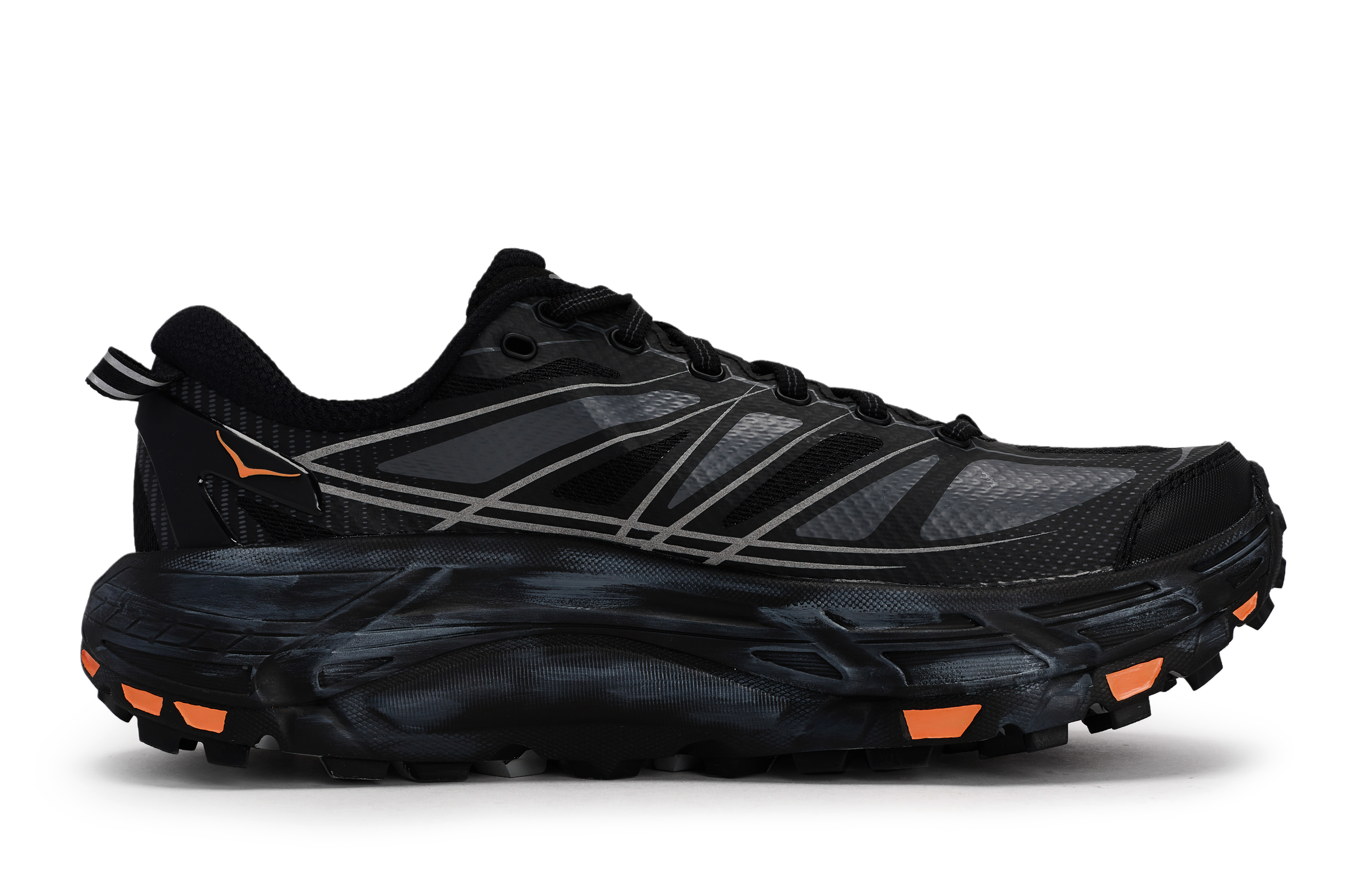 HOKA ONE ONE Mafate Speed 2 Abrasion Resistant Low Top Running Shoes Unisex Black Gray Orange купить в интернет-магазине Yoocart с быстрой доставкой по России.