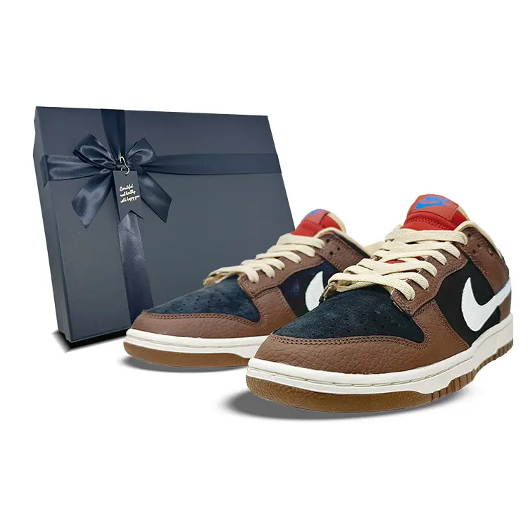 Nike Dunk Low Top Skateboard Shoes Men's Mocha Brown Black