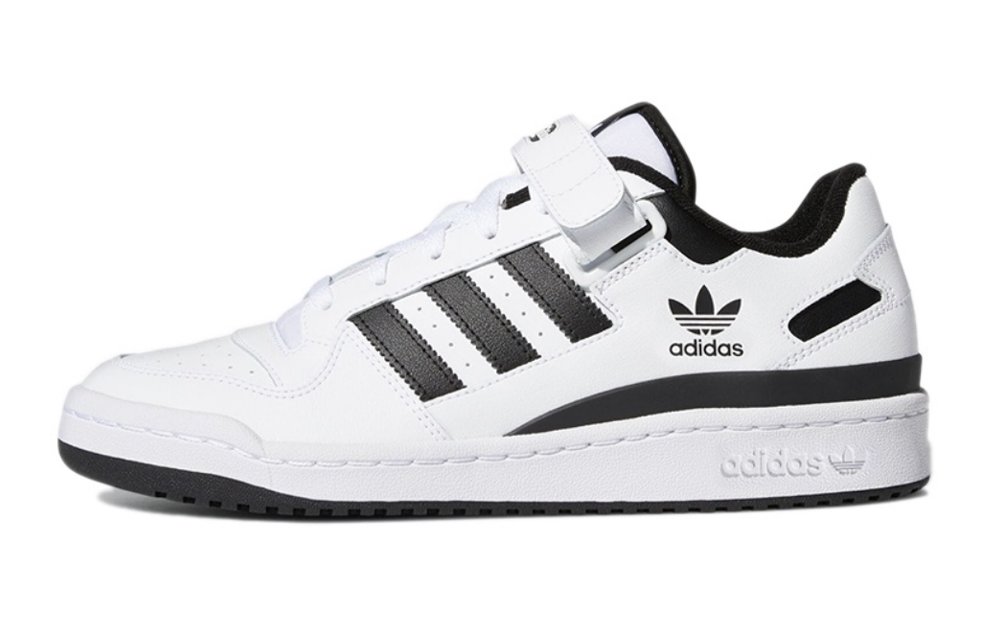 Adidas Originals FORUM Anti-Slip And Wear-Resistant Lightweight Low-Top Skateboard Shoes Unisex White Pink