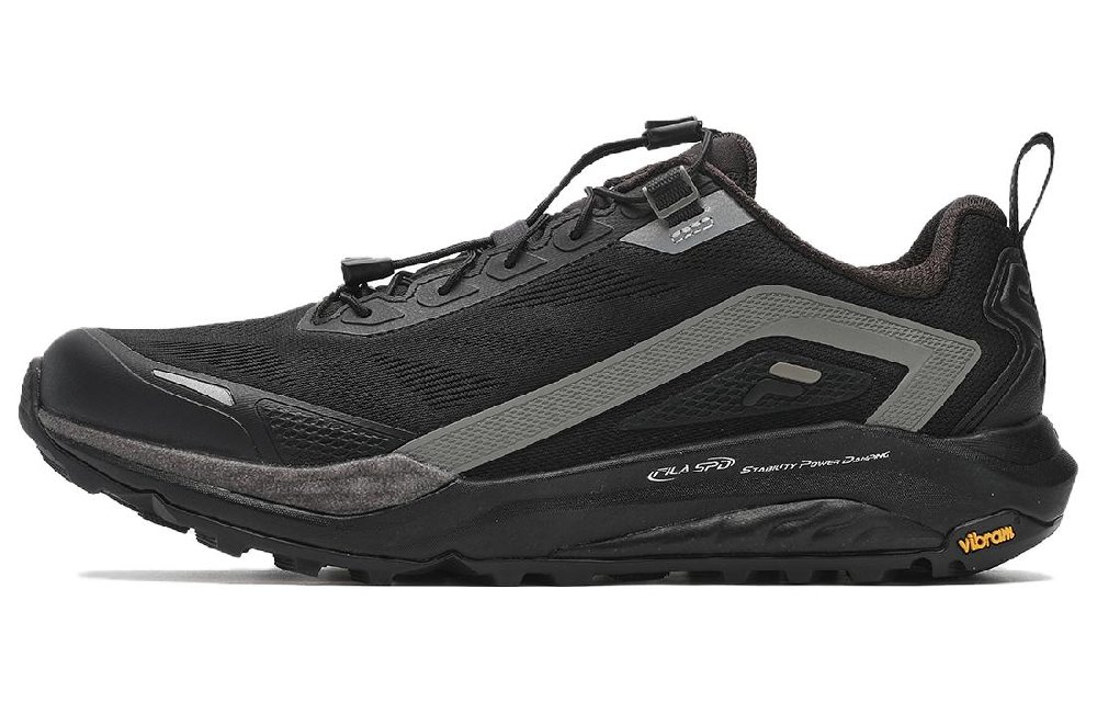 FILA SPD LYNX 2 Cushioning, Wear Resistant Low Top Running Shoes Men's Black