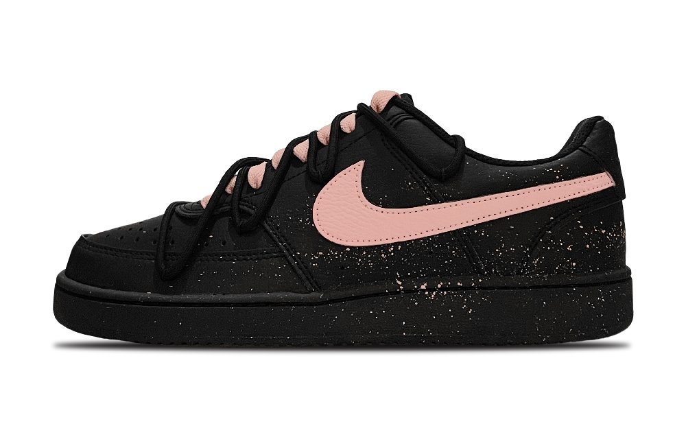 Nike Court Vision Low Anti-Slip Wear-Resistant Low-Top Skateboard Shoes Unisex Black