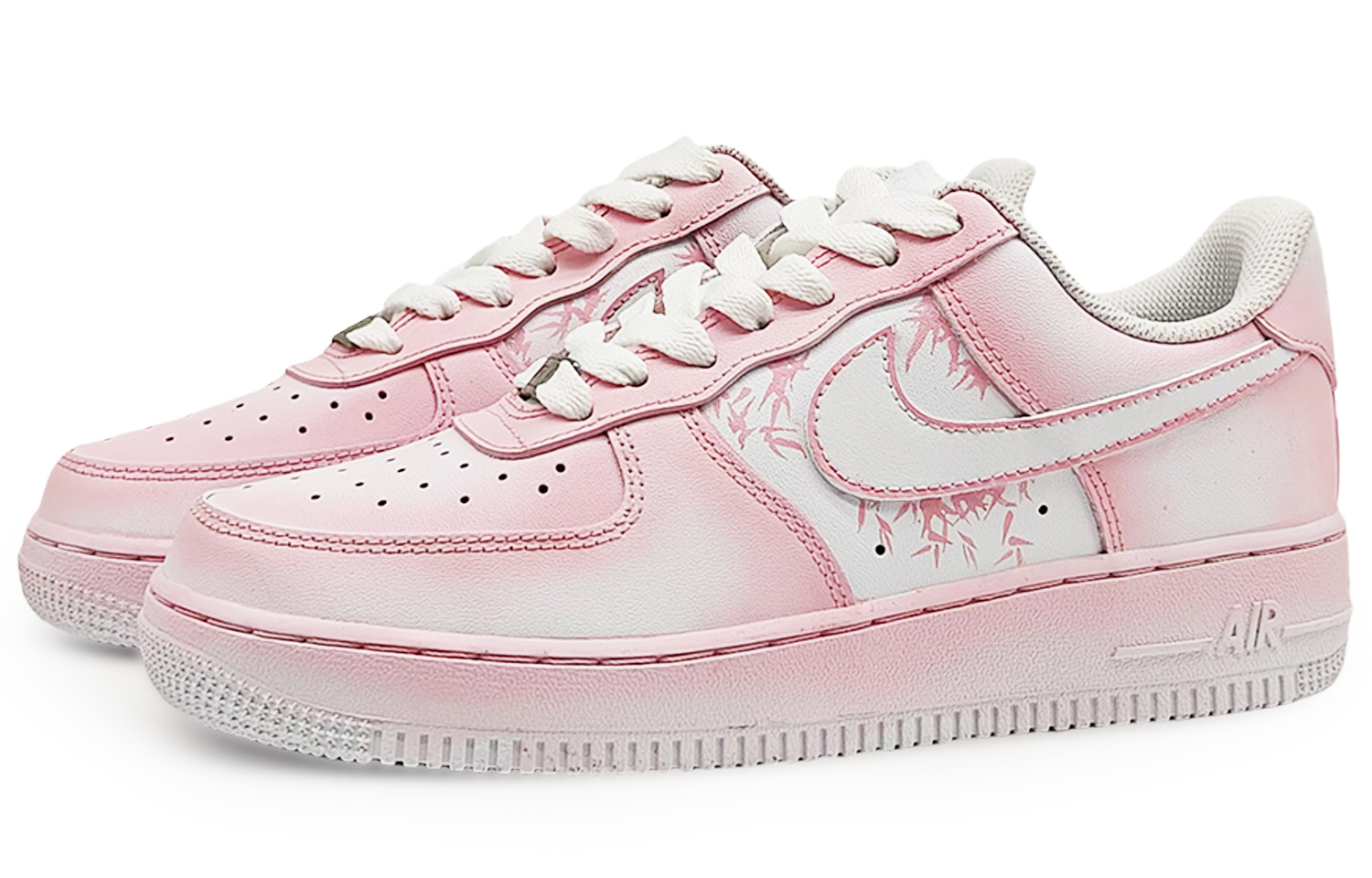 Nike Air Force 1 Anti-Slip Wear-Resistant Low-Top Skateboard Shoes Unisex Pink White купить в интернет-магазине Yoocart с быстрой доставкой по России.