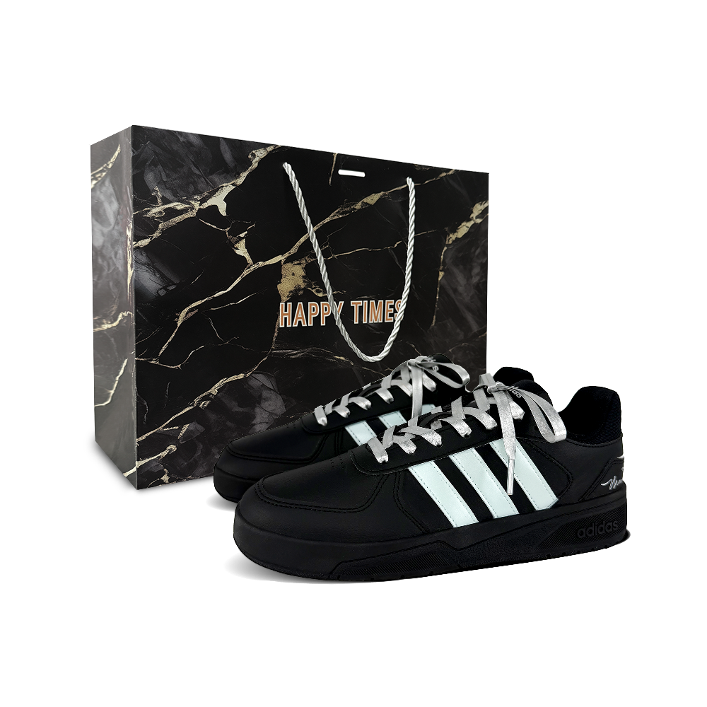 Adidas Neo Courtbeat Mint Mambo Anti Slip Wear Resistant Low Top Skateboard Shoes Unisex Black