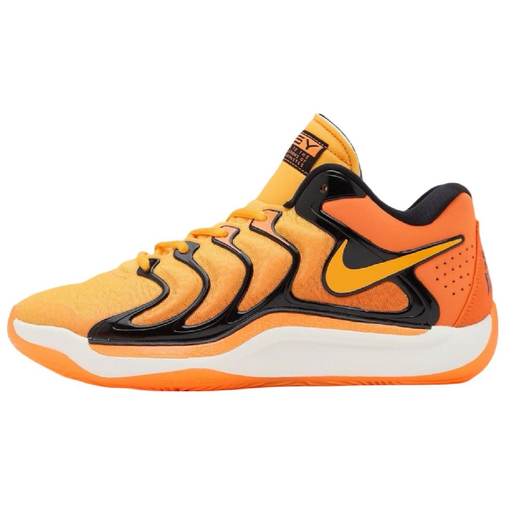 Nike KD 17 Anti Slip Wear Resistant Low Top Basketball Shoes Unisex Orange White Black