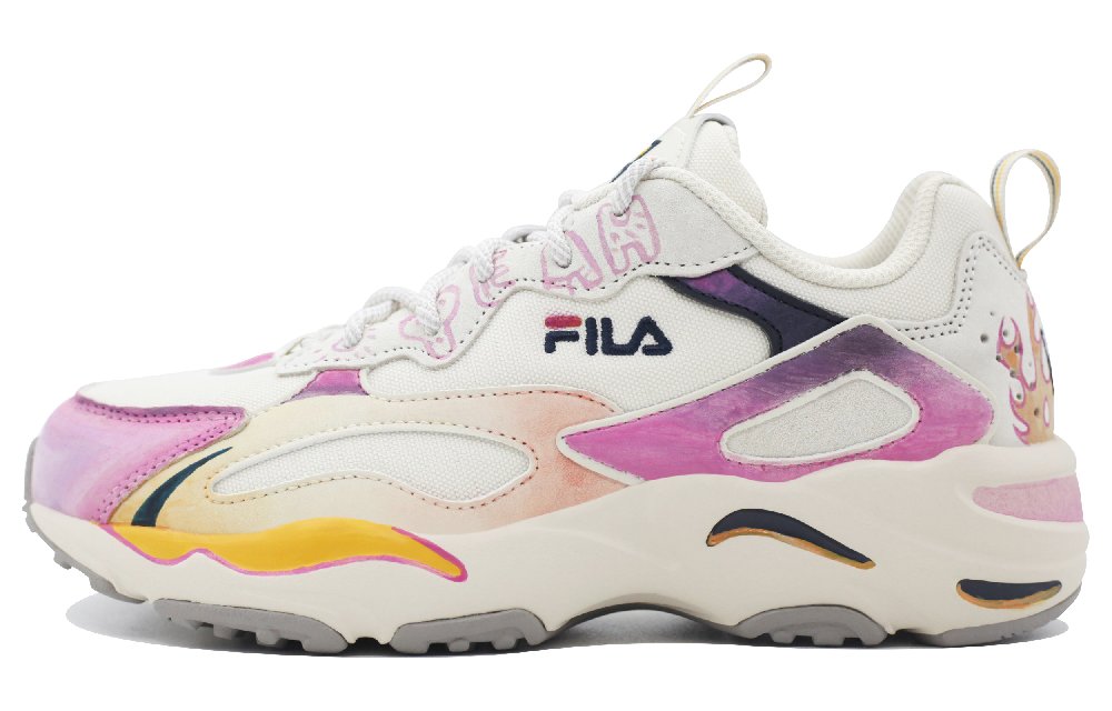FILA Tracer Slip-Resistant Breathable Low-Top Chunky Sneakers Unisex Beige
