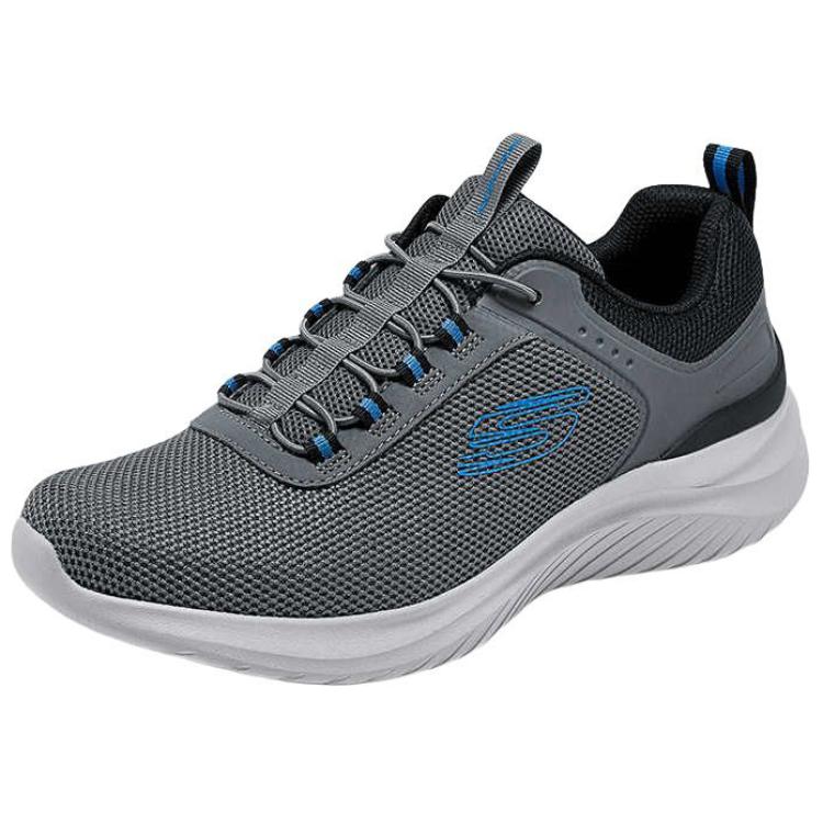 Skechers Low Top Casual Running Shoes Men's Gray Black купить в интернет-магазине Yoocart с быстрой доставкой по России.