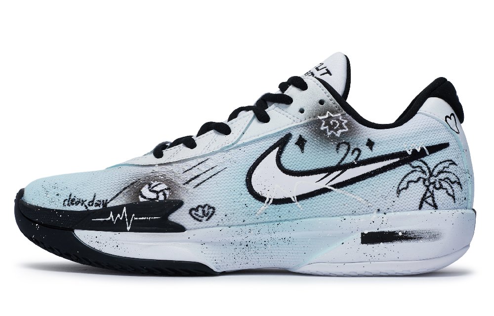 Nike Air Zoom G.T. Cut Academy Basketball Shoes Men's Low top White/Black