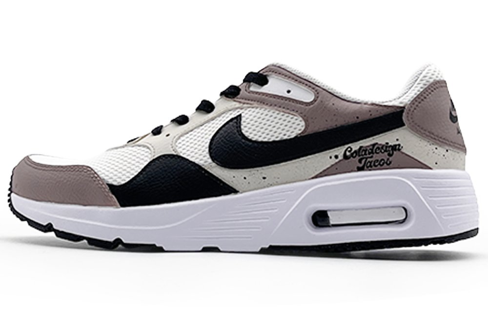 Nike Air Max SC Abrasion-Resistant Low-Top Running Shoes Men's White Gray