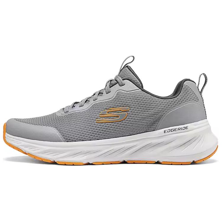 Skechers Sport Low Top Casual Running Shoes Men's Gray Orange