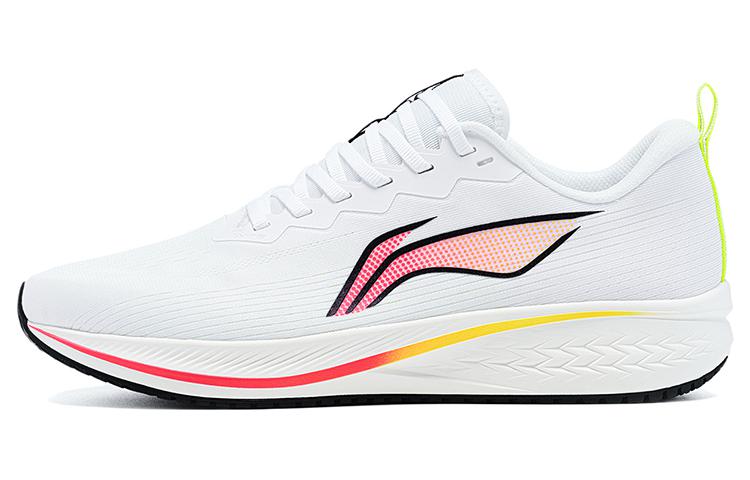 LiNing Red Hare 6 Slip Resistant And Abrasion Resistant Coverage Low top Running Shoes Men's Standard White