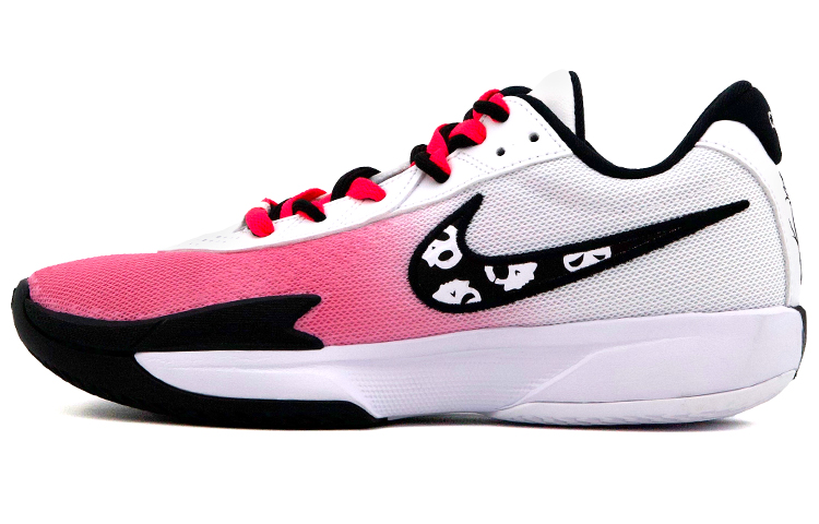 Nike Air Zoom G.T. Cut Academy Anti-Slip And Wear-Resistant Breathable Low-Top Basketball Shoes Men's Black Pink White