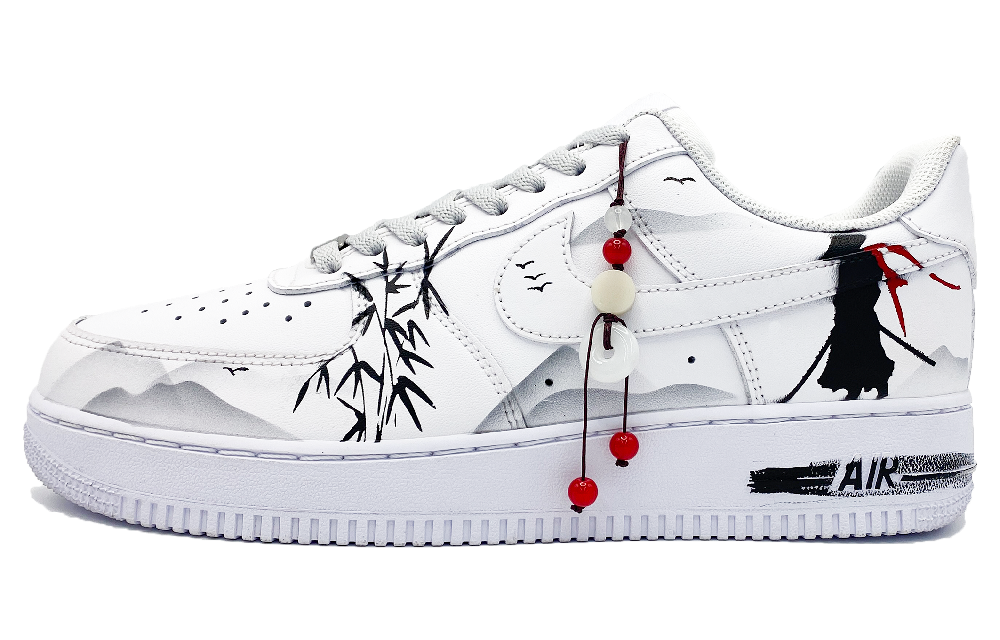 Nike Air Force 1 Wear-Resistant Low-Top Skateboard Shoes Unisex Black White