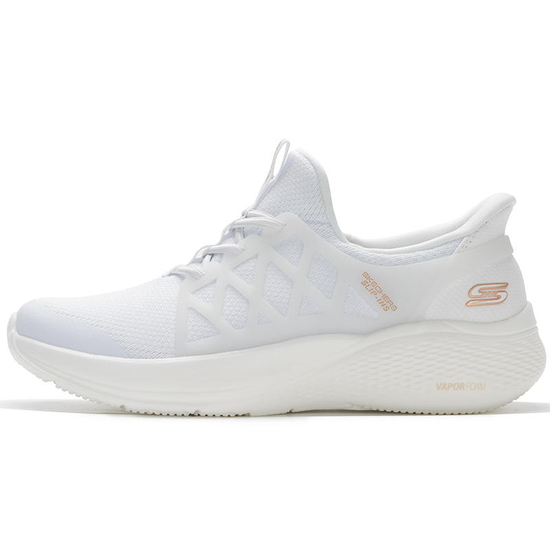 Skechers Bob's Anti-Slip Wear-Resistant Low-Top Casual Shoes Women's White