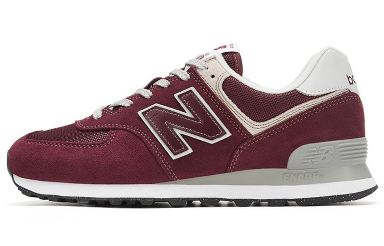 New Balance 574 Burgundy White