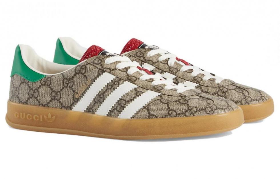 Adidas Originals x GUCCI GAZELLE Stylish Skateboarding Shoes Men's Ebony купить в интернет-магазине Yoocart с быстрой доставкой по России.