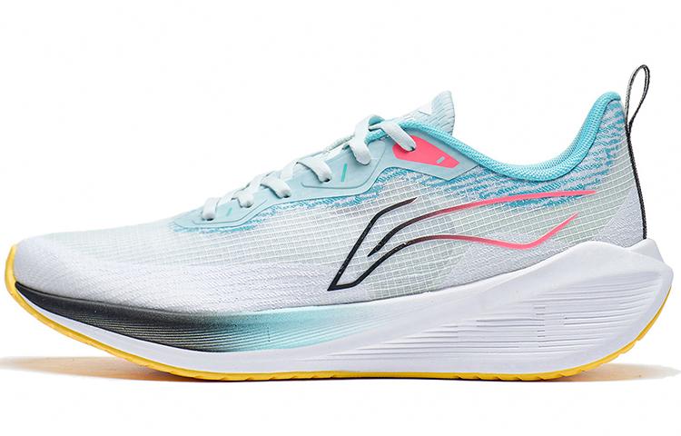 LiNing Shock Absorbers Slip Resistant, Abrasion Resistant, Breathable Low Top Casual Running Shoes Men's Blue