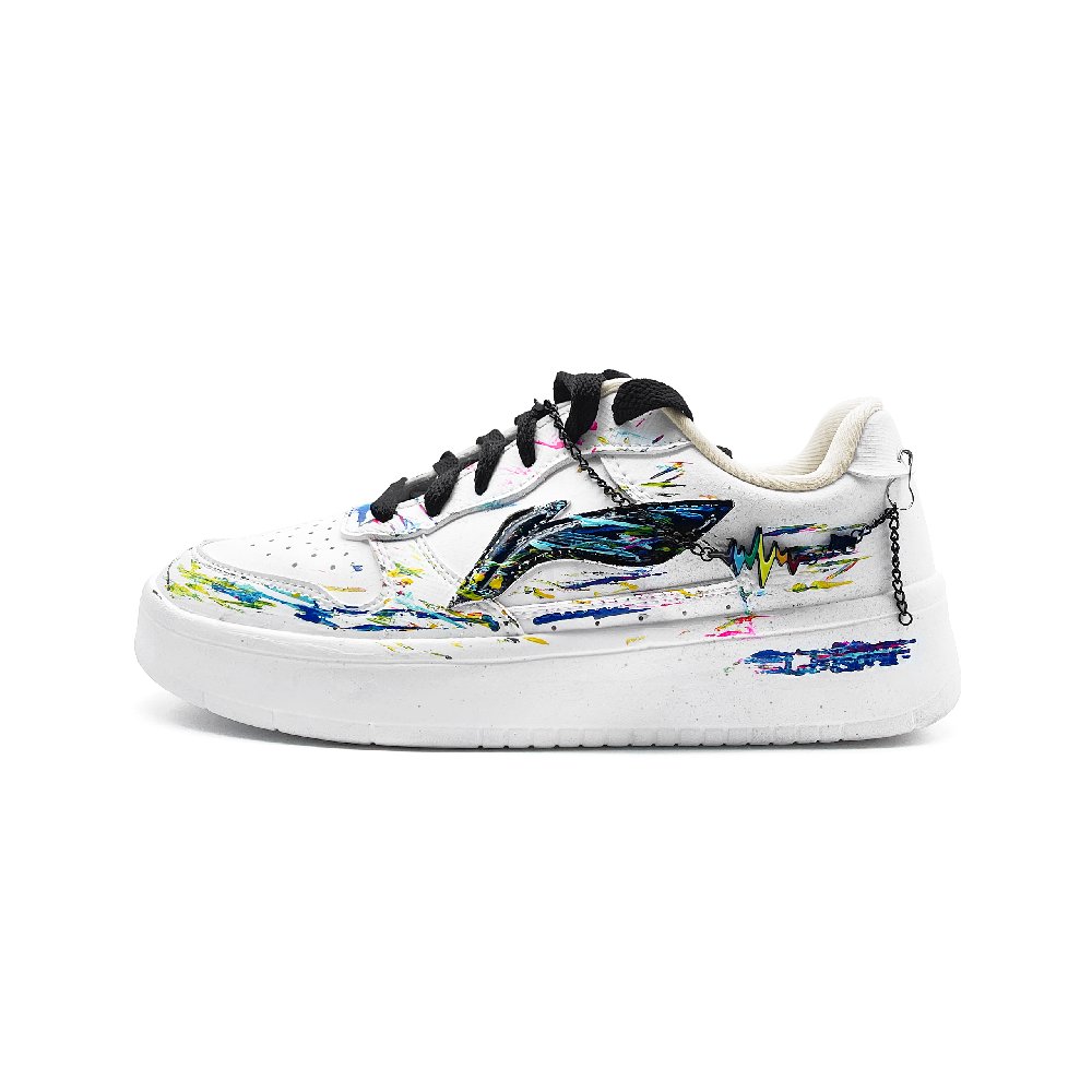 LINING Pontoon Boats Skateboard Shoes Unisex Low top White