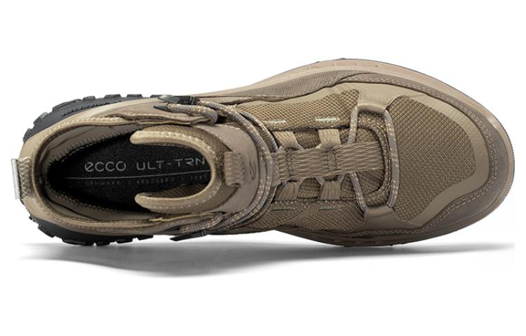Ecco Outo Collection High-Top Sports Casual Shoes Women's Taupe